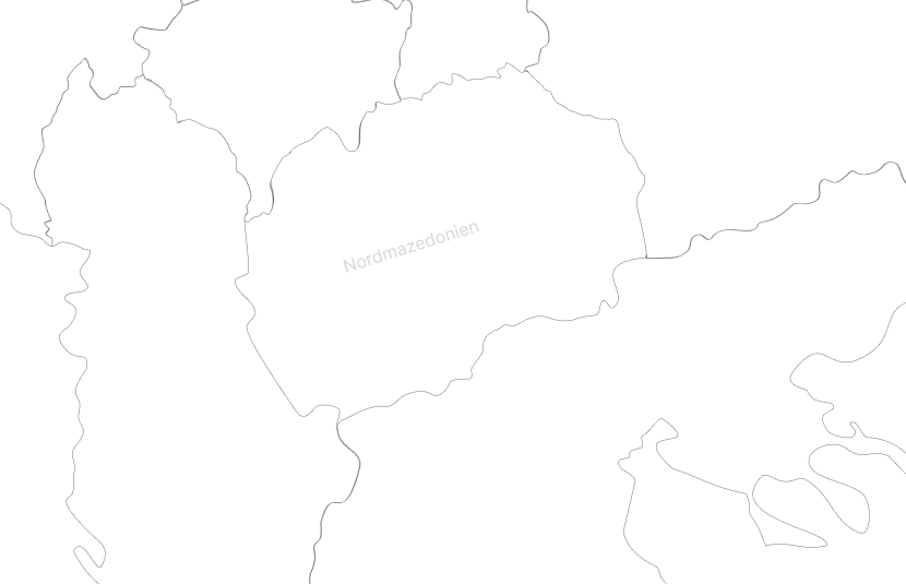 Karte der Projektstandorte in Nordmazedonien